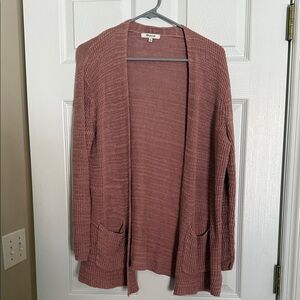 Madewell Open-Front Ribbed Cardigan Sweater - M